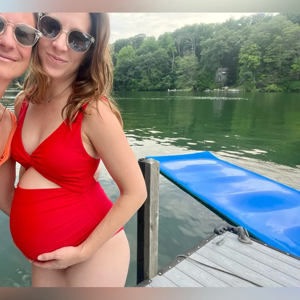 Pinkblush maternity bathing suit sz small - Picture 6 of 6